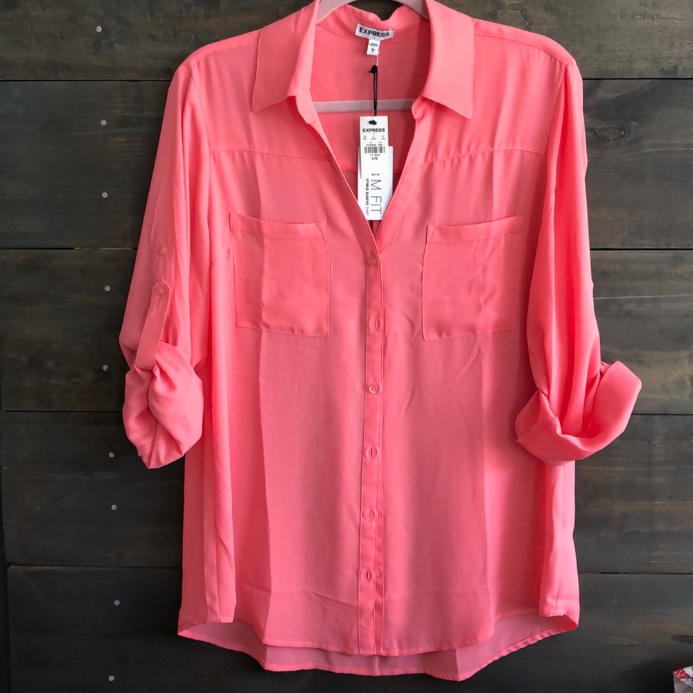 Express women’s Slim fit Convertible sleeve NWT